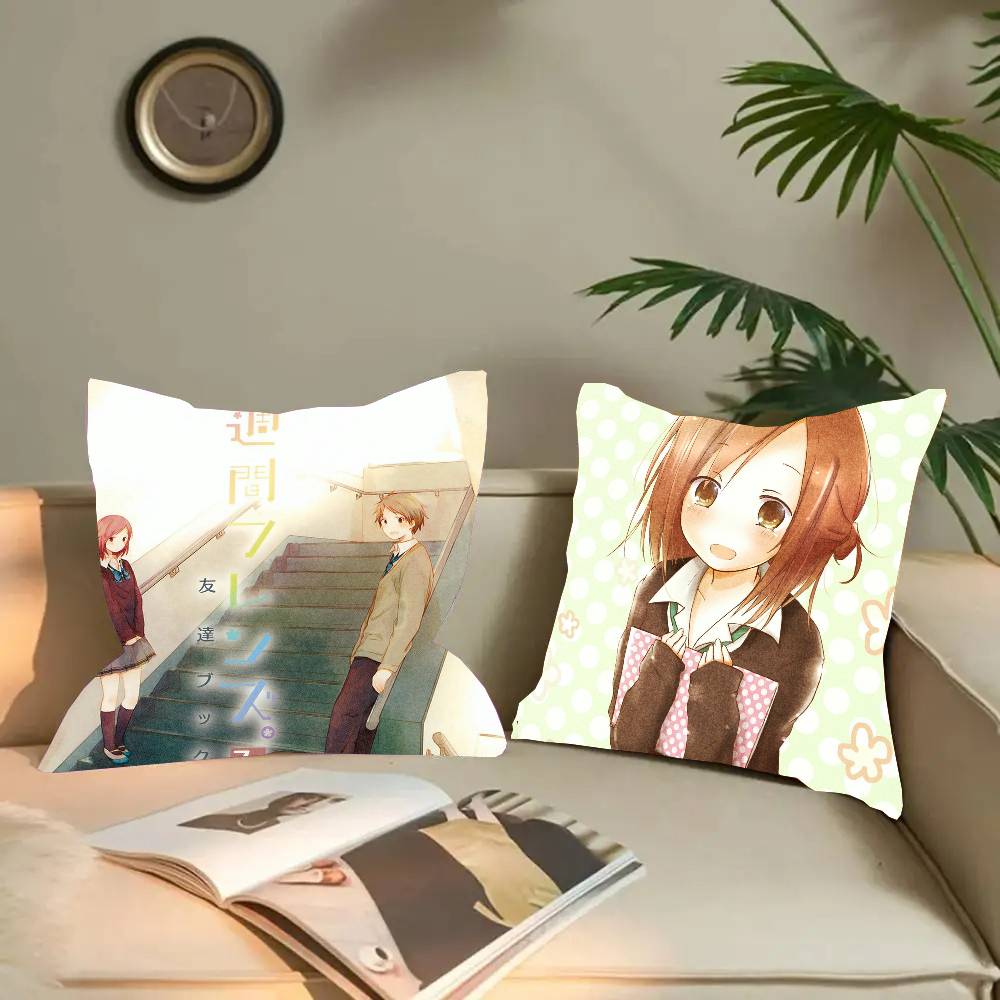 Home Textiles Week - غطاء وسادة أنيمي ون ويك فريندز،