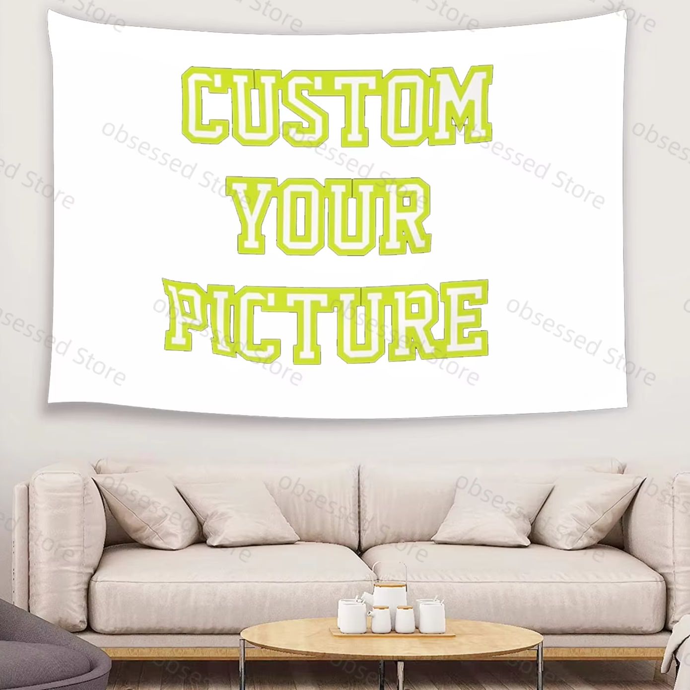 طباعة نسيج مخصص لصورك، زينة جد - مراجعة Textiles For Home وسعره