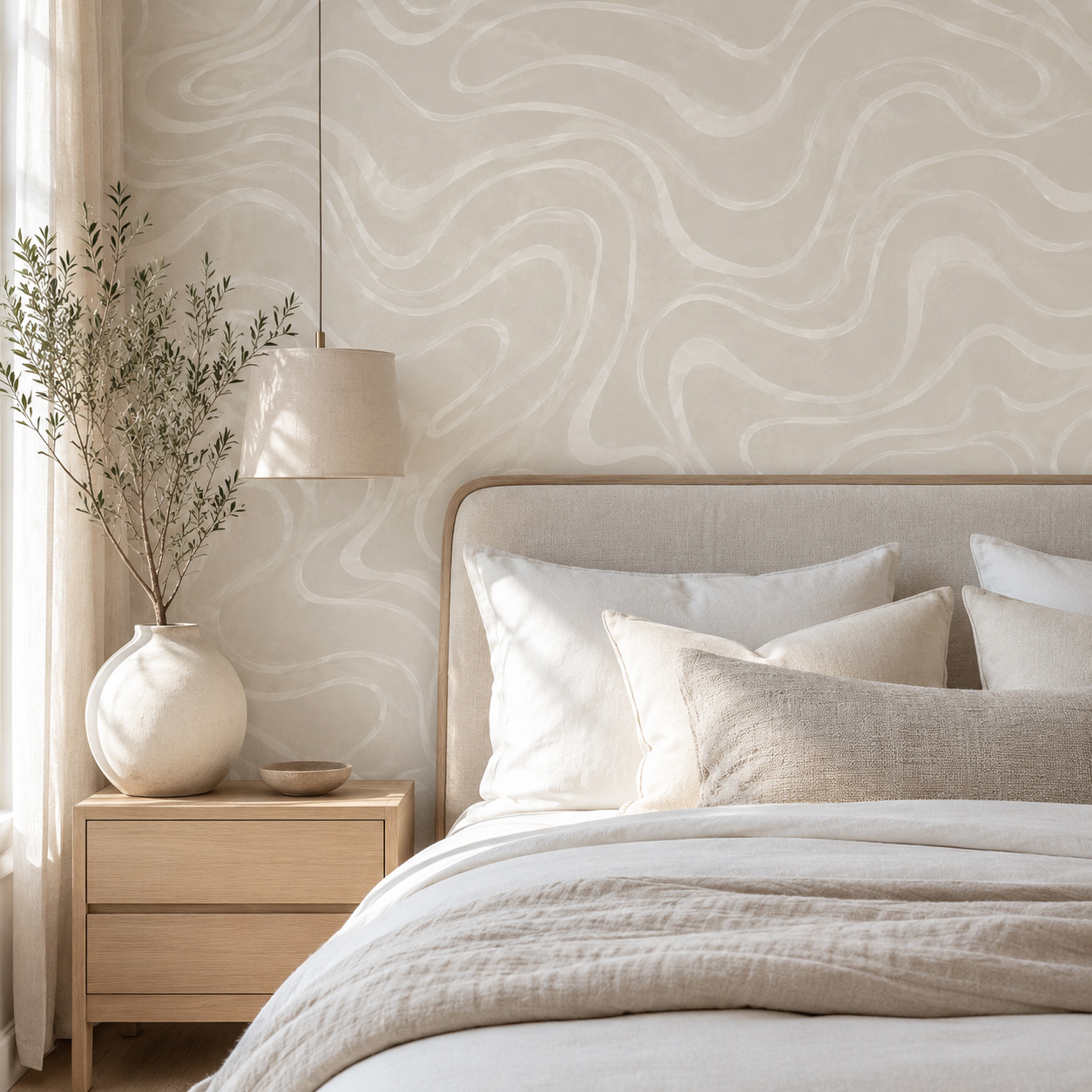 ورق جدران ذاتي اللصق بخطوط متم - مراجعة Home Lines Textiles وسعره
