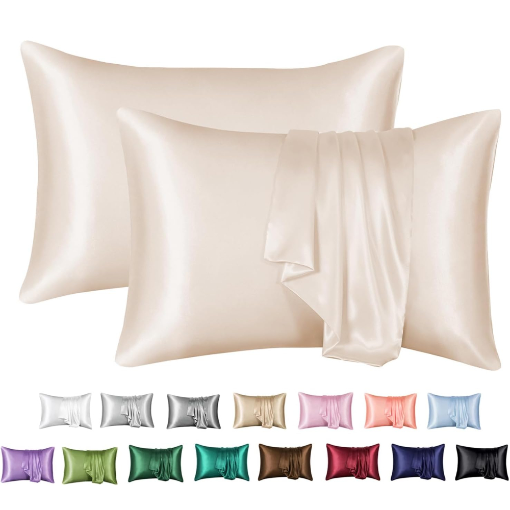 2 عبوة من كيس وسادة الساتان لل - مراجعة Home Textiles Super Soft وسعره