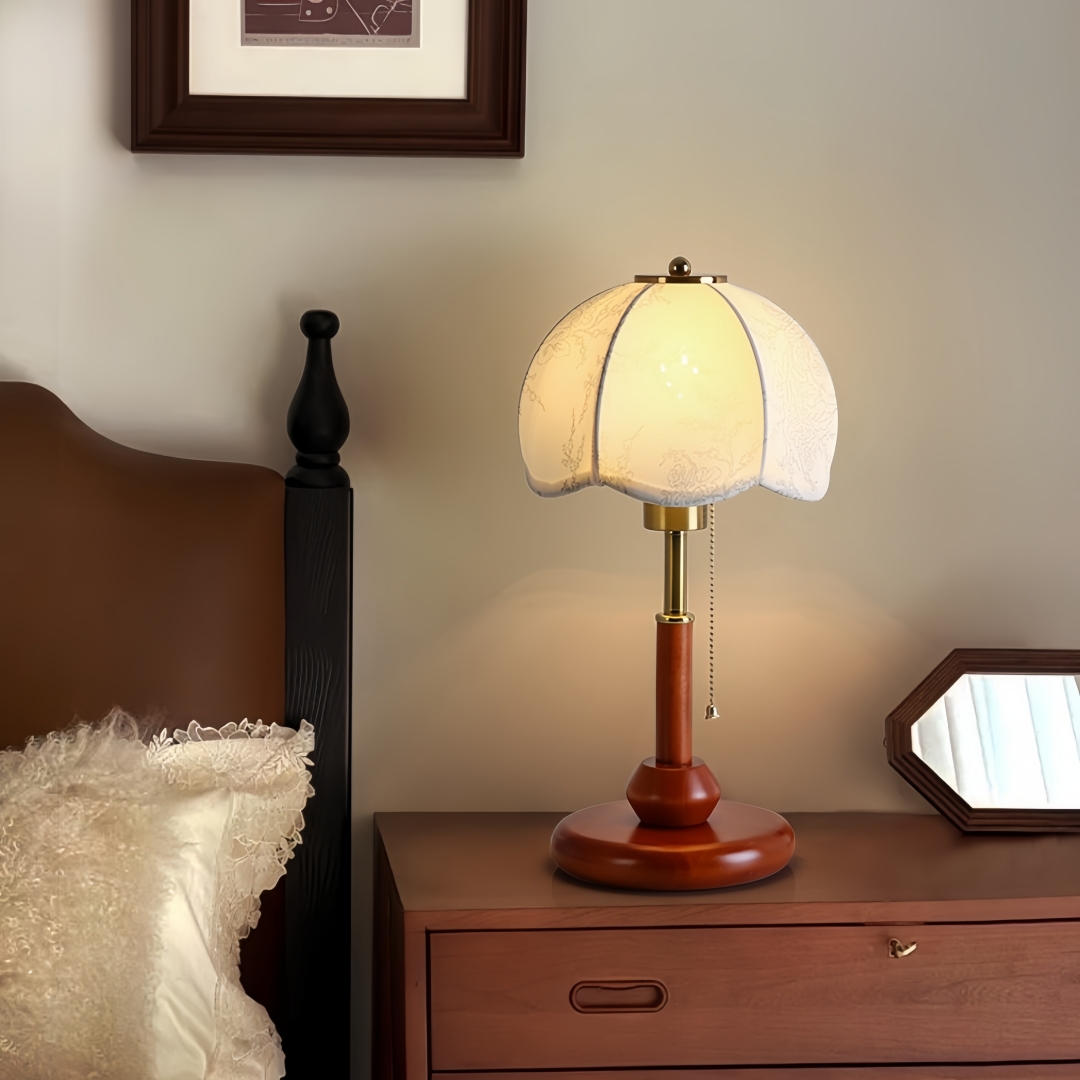 مصباح طاولة قبة مزخرفة بتصميم  - مراجعة Textiles For Home وسعره
