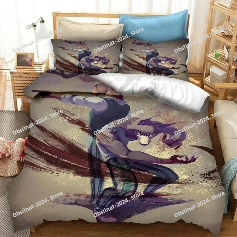 أنيمي BEASTARS طقم سرير طباعة  - مراجعة Home Textiles Super Soft وسعره