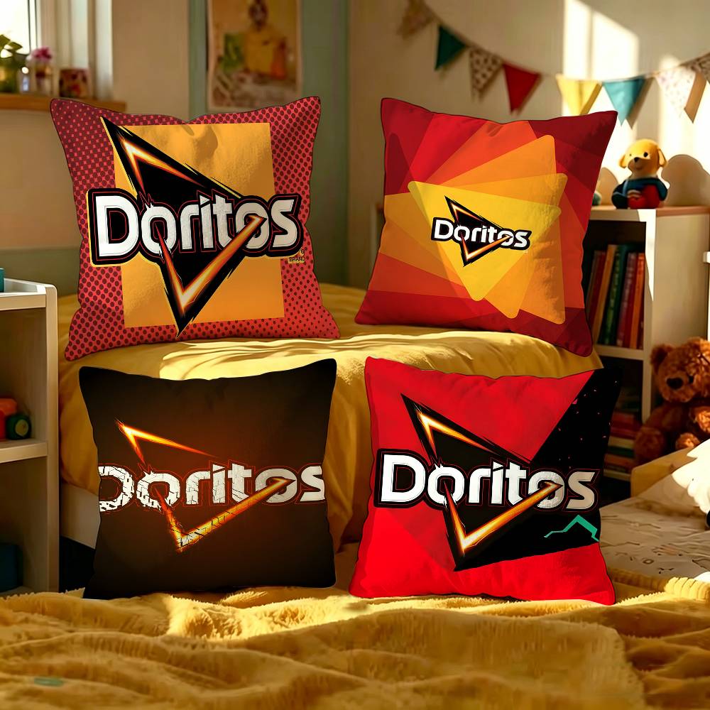 غطاء وسادة بشعار D-Doritos، غط - مراجعة Home Textiles Logo وسعره