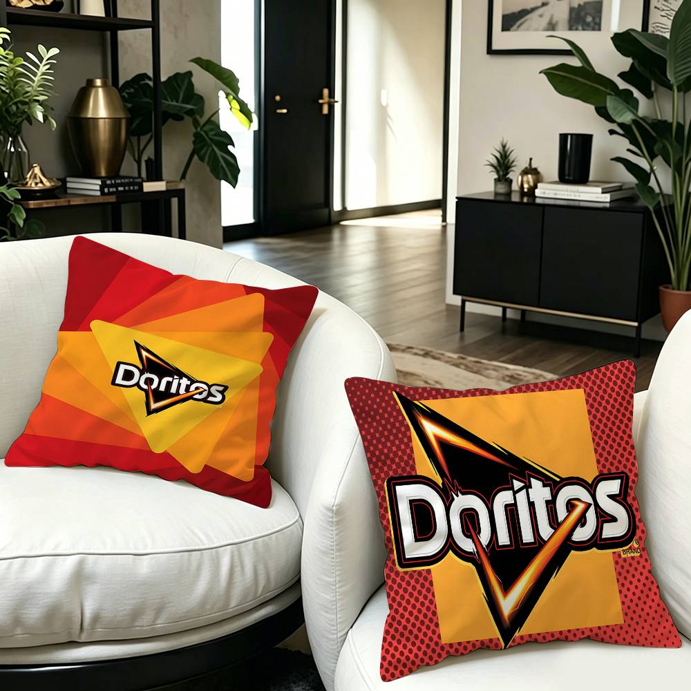 غطاء وسادة بشعار D-Doritos، غط - مراجعة Home Textiles Logo وسعره