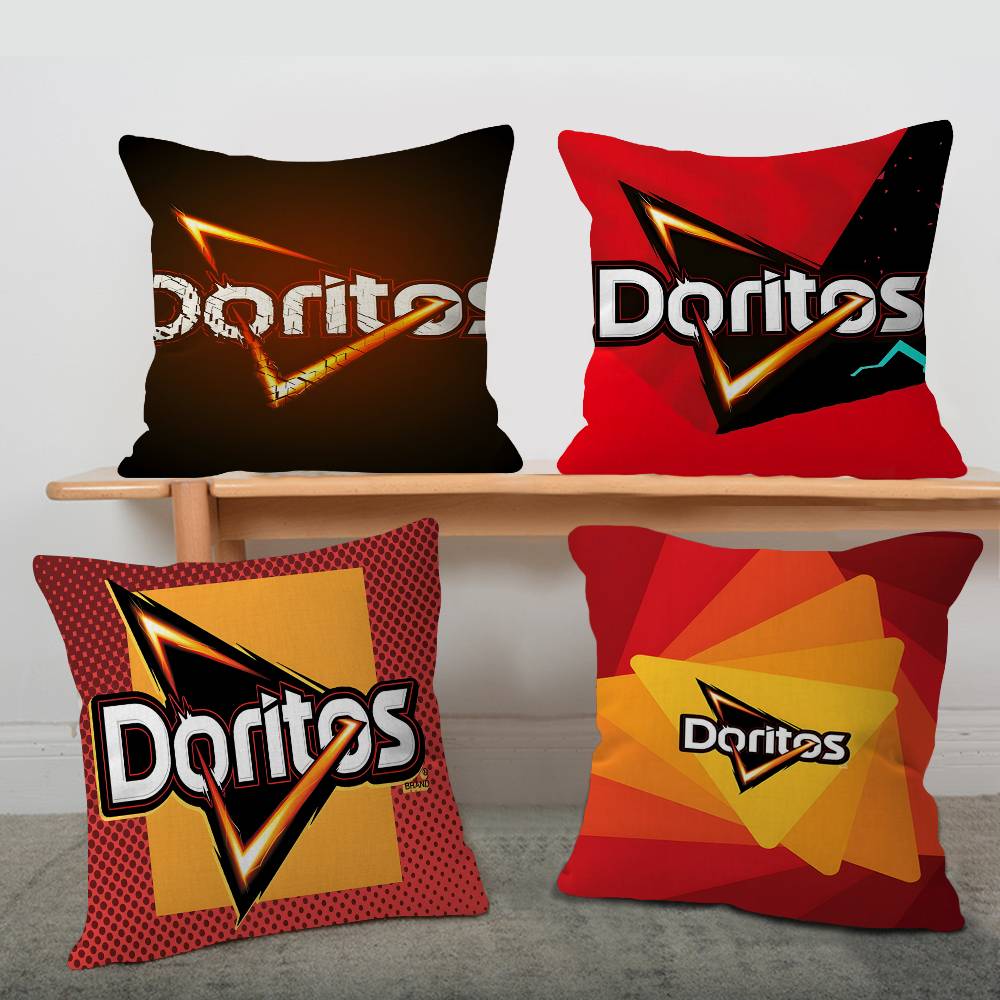 غطاء وسادة بشعار D-Doritos، غط - مراجعة Home Textiles Logo وسعره