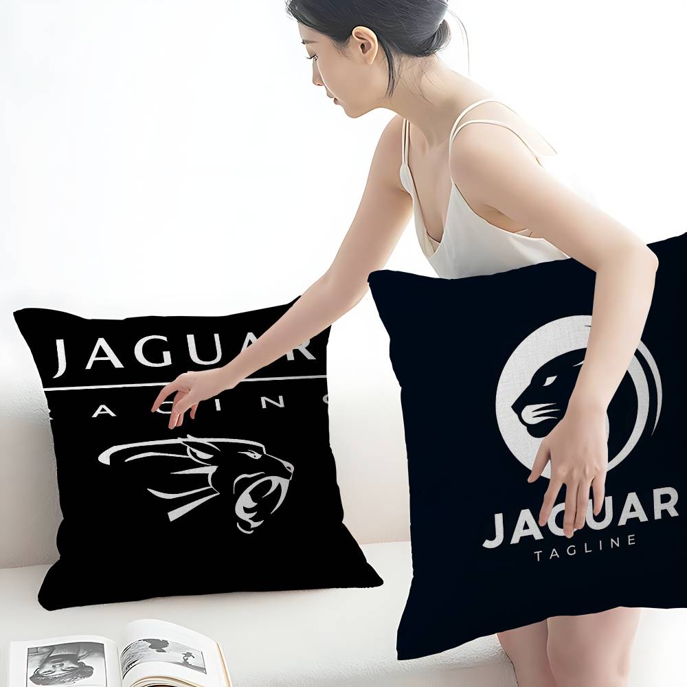 غطاء وسادة بشعار سيارة جاكوار، - مراجعة Home Textiles Logo وسعره
