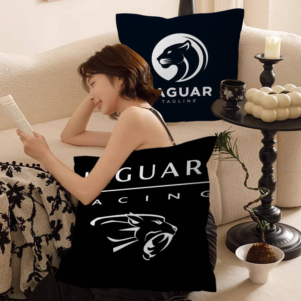 غطاء وسادة بشعار سيارة جاكوار، - مراجعة Home Textiles Logo وسعره